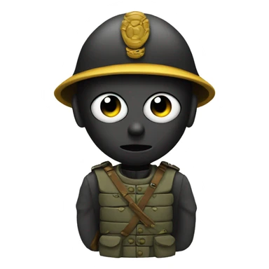 abeille soldat sticker