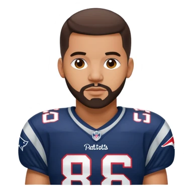 Drake Lee Maye in patriots uniform sticker