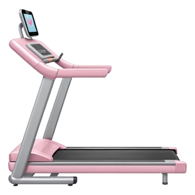 Create a pastel pink treadmill  sticker