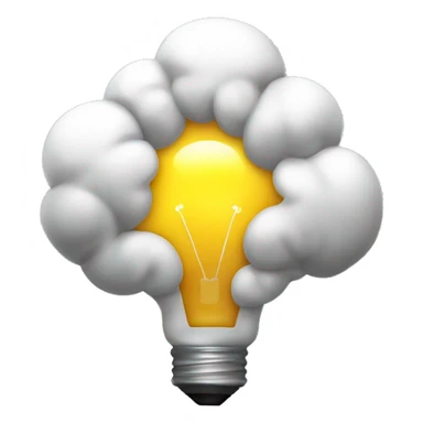 Brainstorming Emoji
Usage: To signify brainstorming sessions or creative thinking.
Design Idea: A brain with a light bulb inside it or lightning bolts around it. sticker