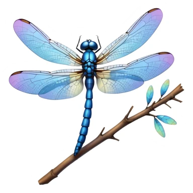 blue dragonfly sticker