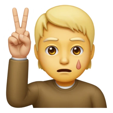 emoji throwing up the middle finger while looking annoyed sticker