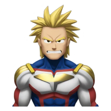 All might hero motivated sticker