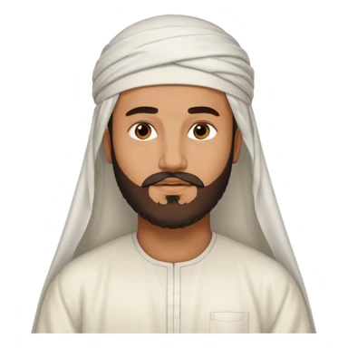 a muslim man sticker