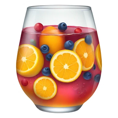 Glass of sangria sticker