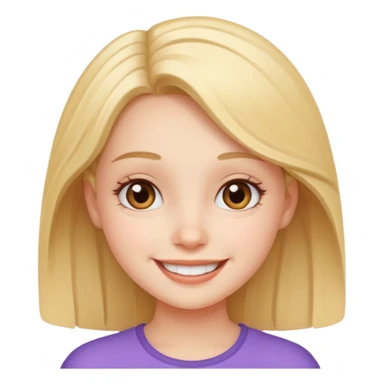 Cute girl for video sticker