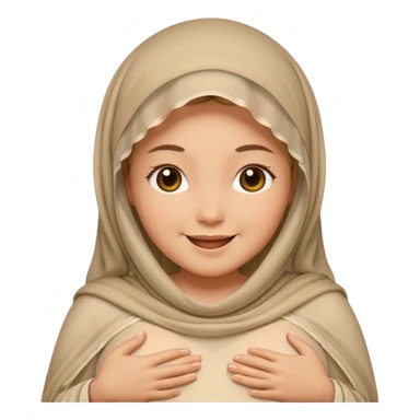 Une femme voilée enceinte sticker