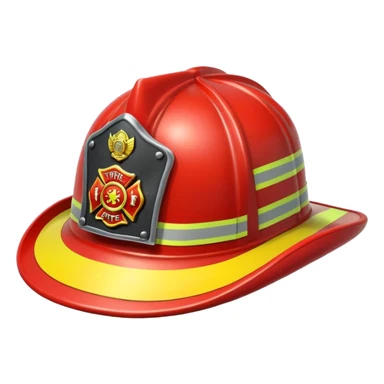 firefighter's hat sticker