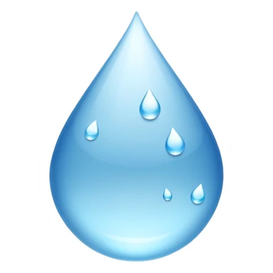 Una gota de agua blanca sticker