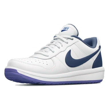 Shoe with Nike swoosh sticker