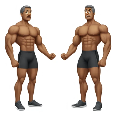 Both sides muscle flex emoji  sticker