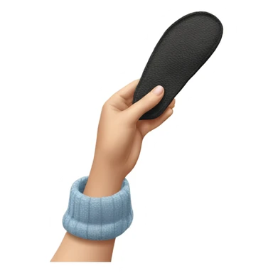 A hand holding a slipper ready to smack something sticker