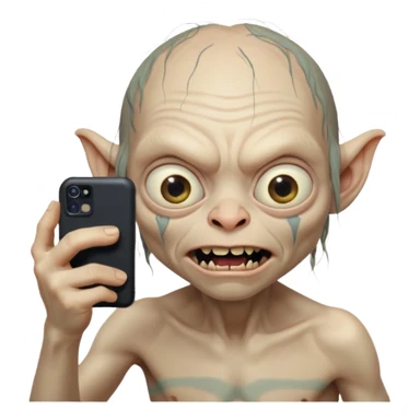 gollum selfie sticker