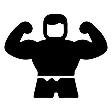 Hulk, solid icon style, bold silhouette, easily recognizable sticker