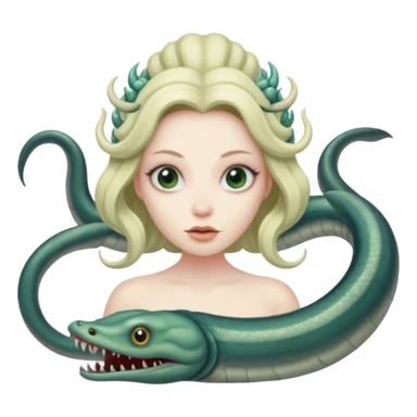scylla a nymph with six eel heads and a monster body (like a hydra) sticker