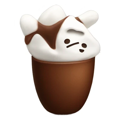 Cocoa with marshmallow sticker