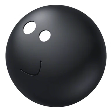 Big black ball-canon sticker