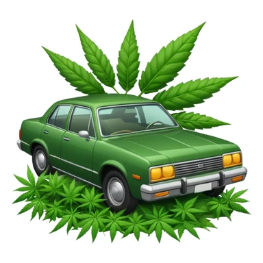 weed guns cars sticker