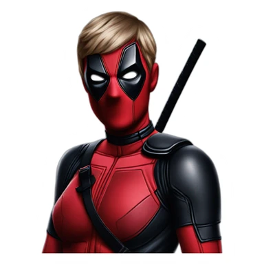 Taylor Swift dressed up as Deadpool sticker