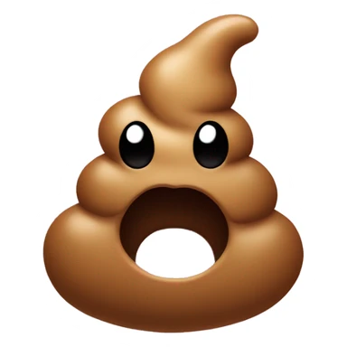 poop emoji with hearts in the air sticker