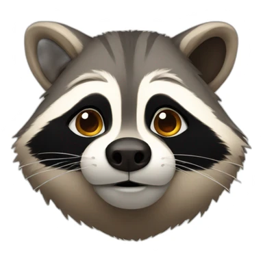 fat raccoon sticker