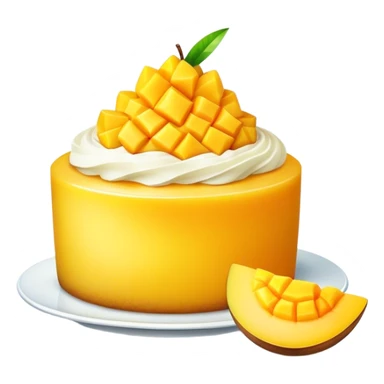 Cute japanese dessert mango sticker