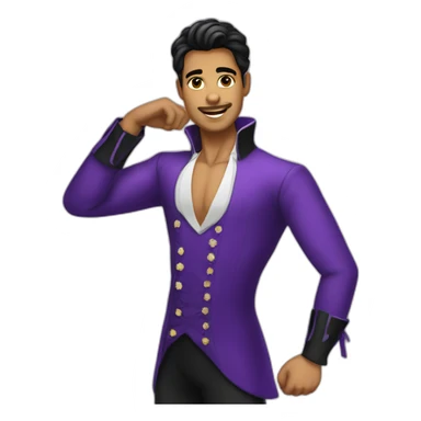 ballroom latin male dancer sticker