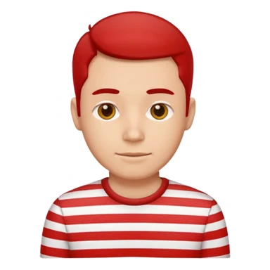 Men with red Striped Shirts sticker