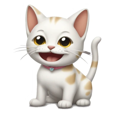 Gato sacando la lengua sticker