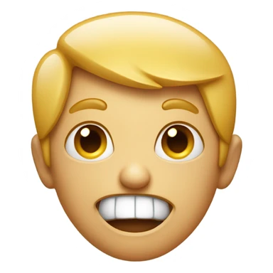 Laugh emoji mixed with angry emoji sticker