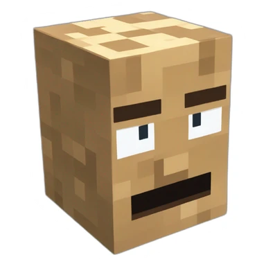 Block de terre minecraft sticker