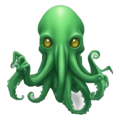 Fancy Human cthulhu salute with hand sticker