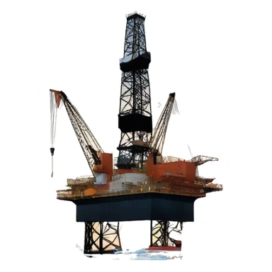oil rig in antarctica sticker