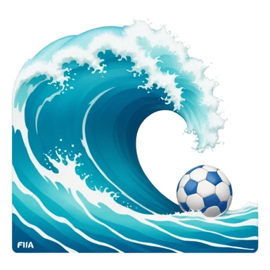 blue wave curacao fifa sticker