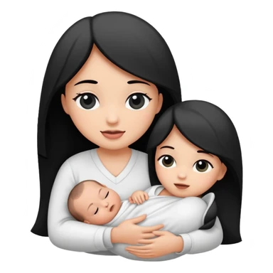 Newborn B&W with female sticker