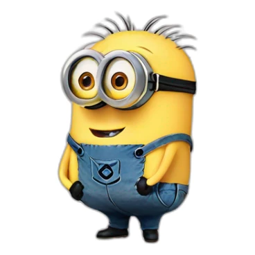 laughter emoji but it's a minion crying with laughter sticker