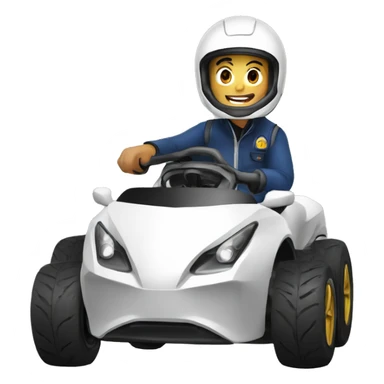 Lorenzo avec une voiture  sticker