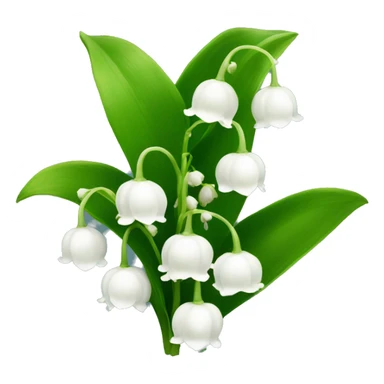 Lily of the valley flower sticker