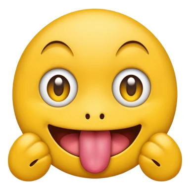 creat an emoji with x’s for eyes and it’s tongue sticking out, basic emoji style sticker