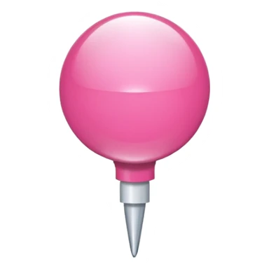 pink push pin  sticker