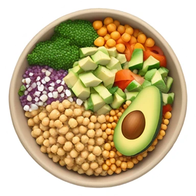 bowl of healthy food sticker