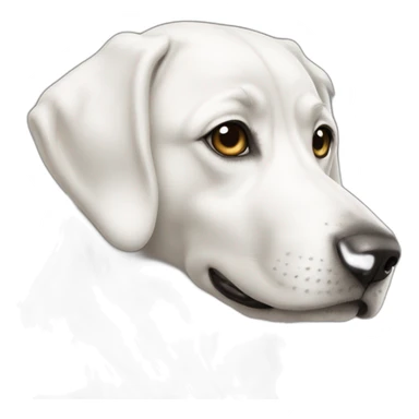 Chien blanc sticker
