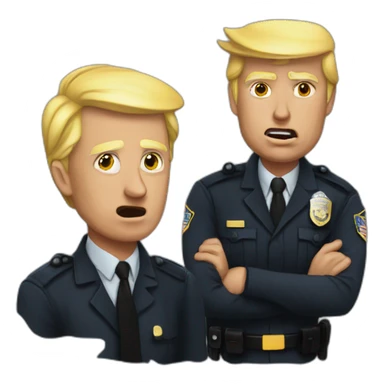 trump-getting-arrested sticker