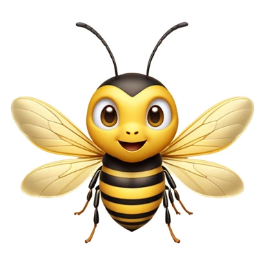 Cinematic Cheeky Wasp Portrait Emoji, Head tilted dramatically with an exaggeratedly shocked expression, featuring a slender, sharply striped body with wide, comically expressive eyes full of playful disbelief and animated, fluttering wings, Simplified yet hilariously expressive features, highly detailed, glowing with a slightly sassy glow, high shine, dramatic yet playful, stylized with an air of cheeky insect mischief, soft glowing outline, capturing the essence of a meme-worthy wasp that looks ready to buzz its way into viral fame! sticker