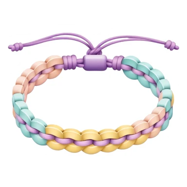 Friendship bracelet pastel sticker