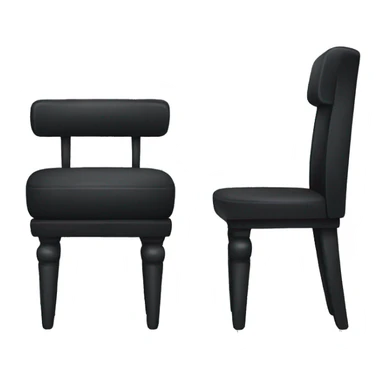 Black furniture  sticker