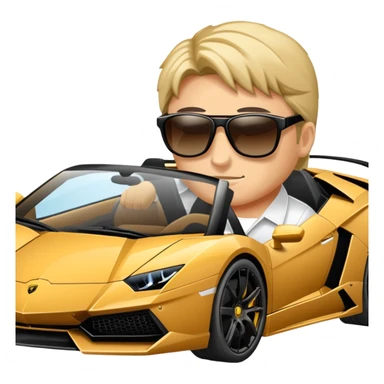 Ein thalahon  sitzt auf Lamborghini  sticker