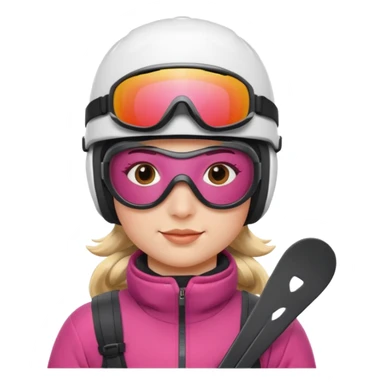 skier sticker