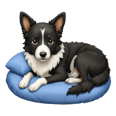  Dog blac and white sleep malinois and border collie  sticker