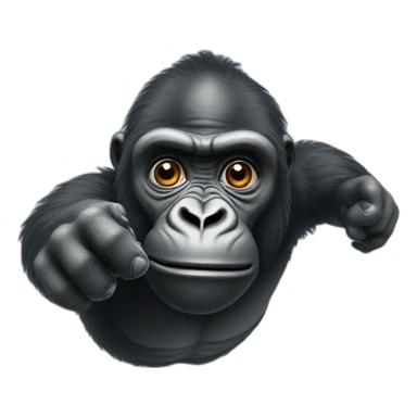 Gorilla reaching out to you sticker